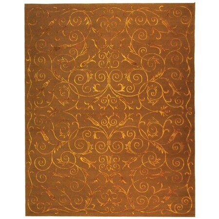 Safavieh 8 x 10 ft. Tibetan 417K Deep Hand Knotted Rectangle Area Rug, Bronze TB417K-8